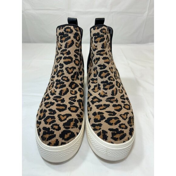 Steve Madden Womens Chime Animal Print Chelsea Boots Size 7 - Picture 8 of 11